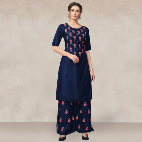 Kurta Palazzo Set with Dupatta Online: Elevate Your Ethnic Wardrobe